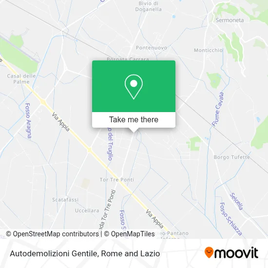 Autodemolizioni Gentile map