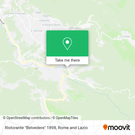 Ristorante "Belvedere"  1898 map
