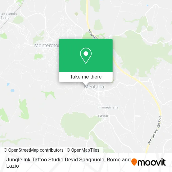 Jungle Ink Tattoo Studio Devid Spagnuolo map