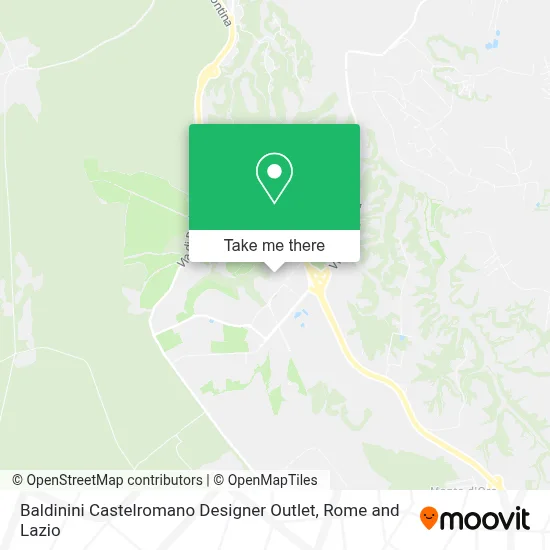 Baldinini Castelromano Designer Outlet map