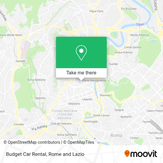 Budget Car Rental map