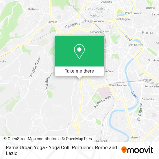 Rama Urban Yoga - Yoga Colli Portuensi map