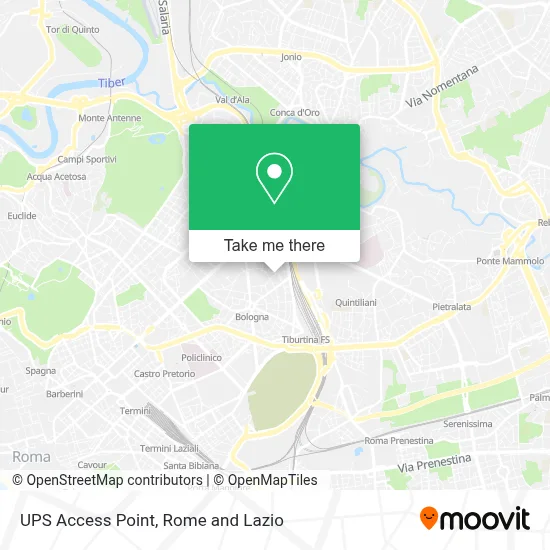 UPS Access Point map
