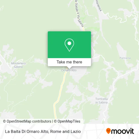 La Baita Di Ornaro Alto map