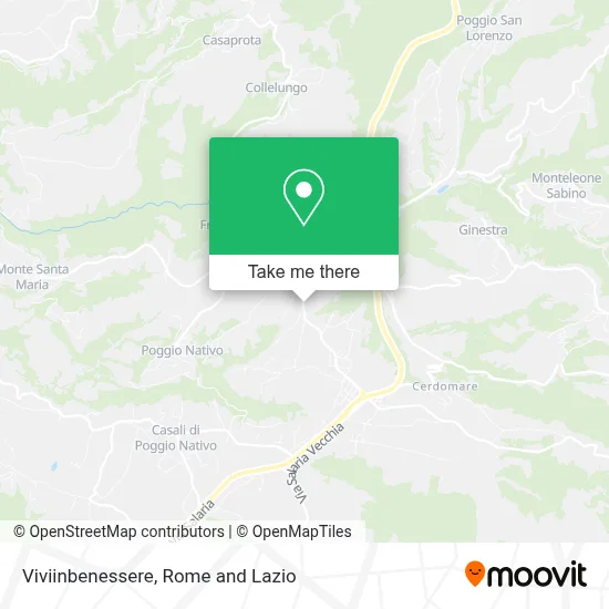 Viviinbenessere map