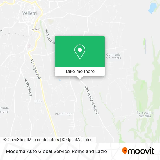 Moderna Auto Global Service map