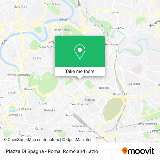 Piazza Di Spagna - Roma map