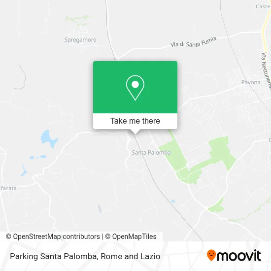 Parking Santa Palomba map
