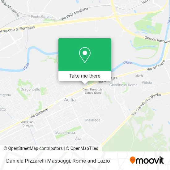Daniela Pizzarelli Massaggi map