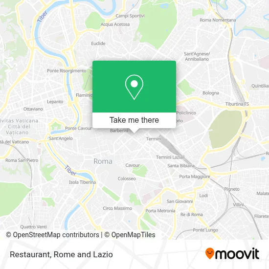 Restaurant map