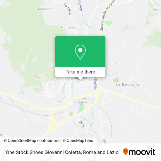 One Stock Shoes Giovanni Coletta map