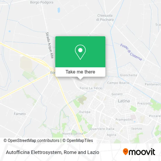 Autofficina Elettrosystem map