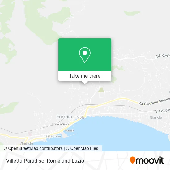 Villetta Paradiso map