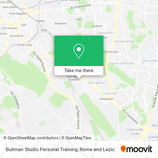 Bullman Studio Personal Training map
