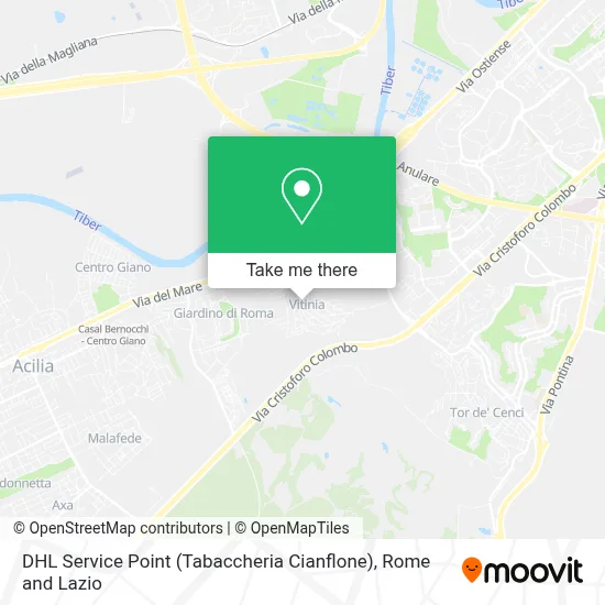 DHL Service Point (Tabaccheria Cianflone) map