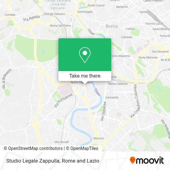 Studio Legale Zappulla map