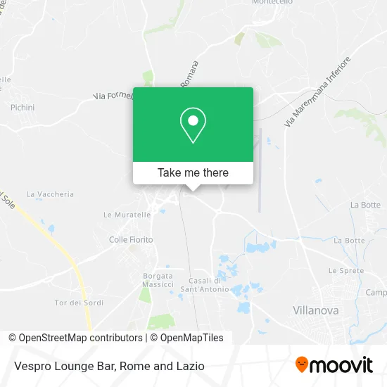 Vespro Lounge Bar map