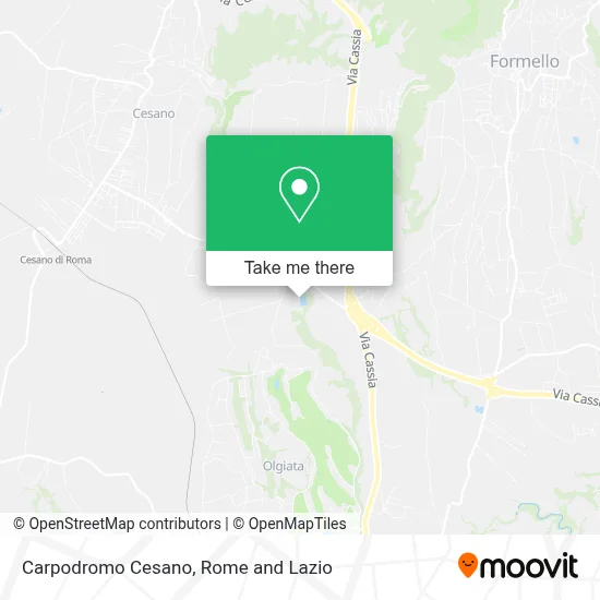 Carpodromo Cesano map
