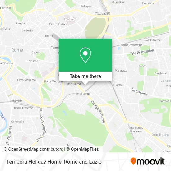 Tempora Holiday Home map