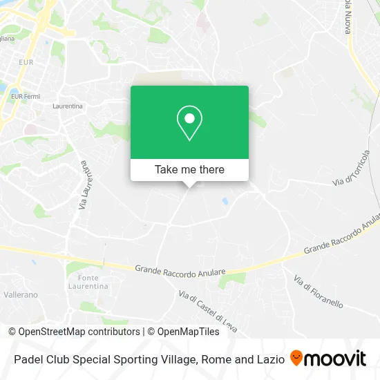 Padel Club Special Sporting Village map