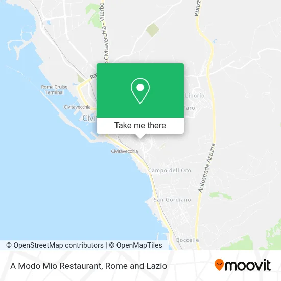 A Modo Mio Restaurant map