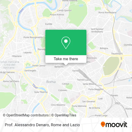 Prof. Alessandro Denaro map