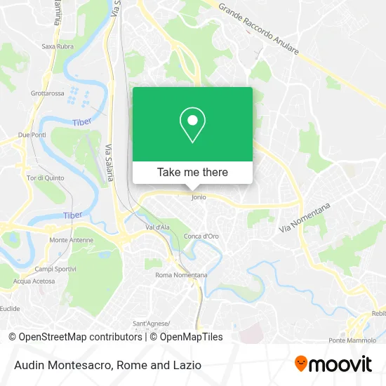 Audin Montesacro map