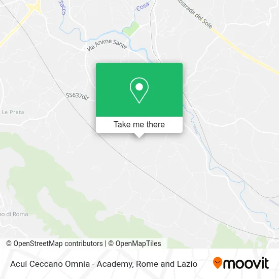 Acul Ceccano Omnia - Academy map