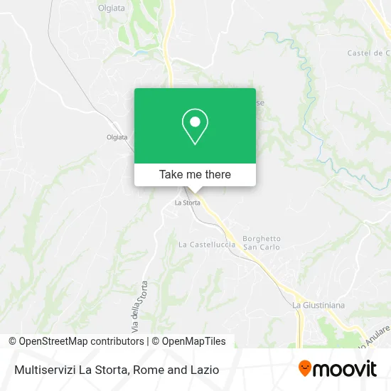 Multiservizi La Storta map