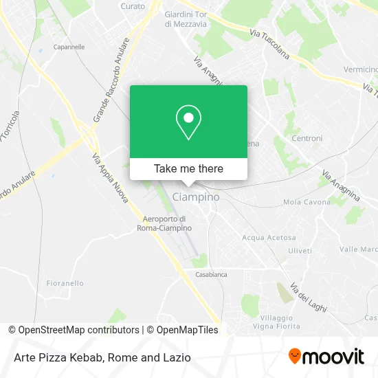 Arte Pizza Kebab map