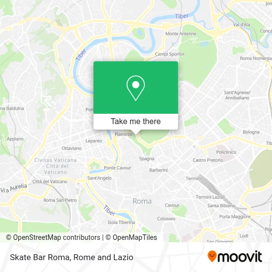 Skate Bar Roma map