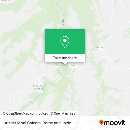 Atelier Monì Calcata map