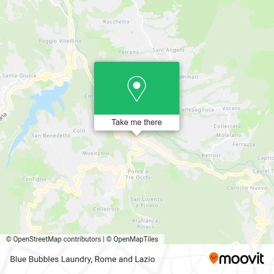 Blue Bubbles Laundry map