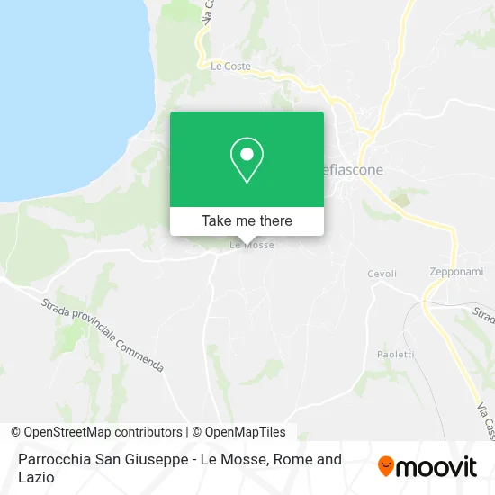 Parrocchia San Giuseppe - Le Mosse map