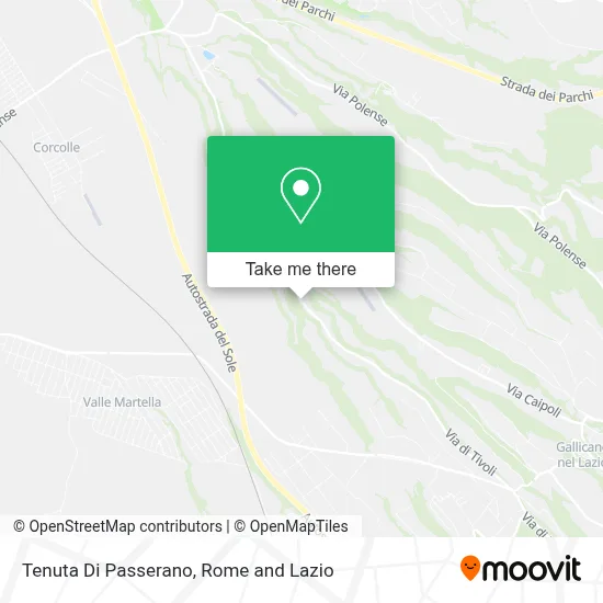 Tenuta Di Passerano map