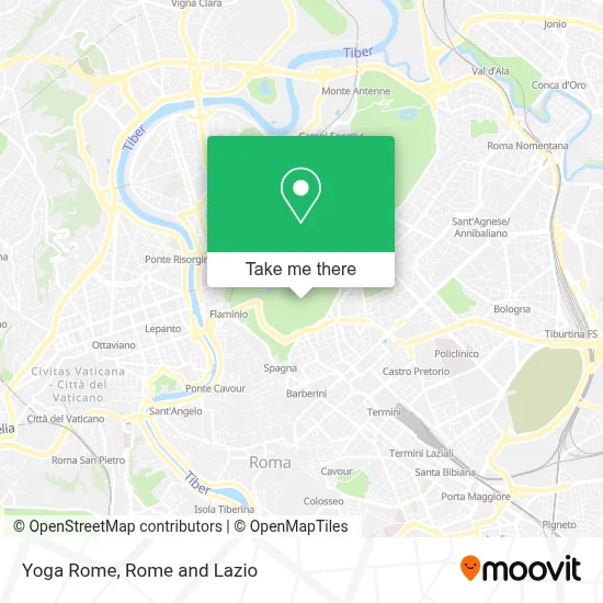 Yoga Rome map