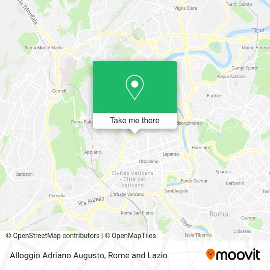 Alloggio Adriano Augusto map