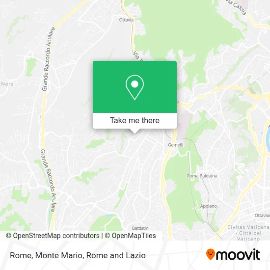 Rome, Monte Mario map