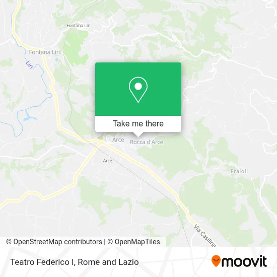 Teatro Federico I map