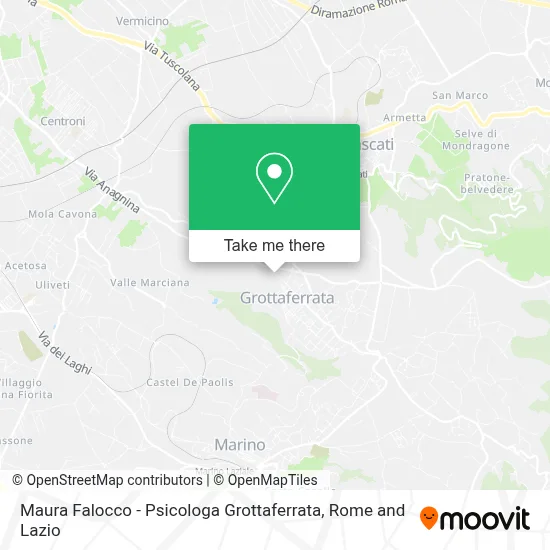 Maura Falocco - Psicologa Grottaferrata map