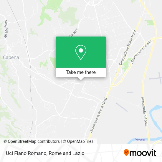 Uci Fiano Romano map