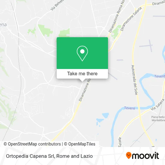 Ortopedia Capena Srl map