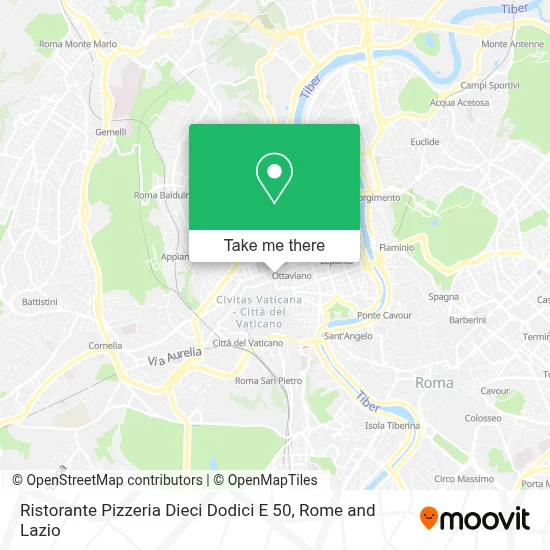 Ristorante Pizzeria Dieci Dodici E 50 map