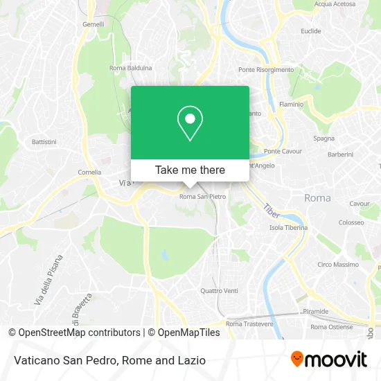 Vaticano San Pedro map