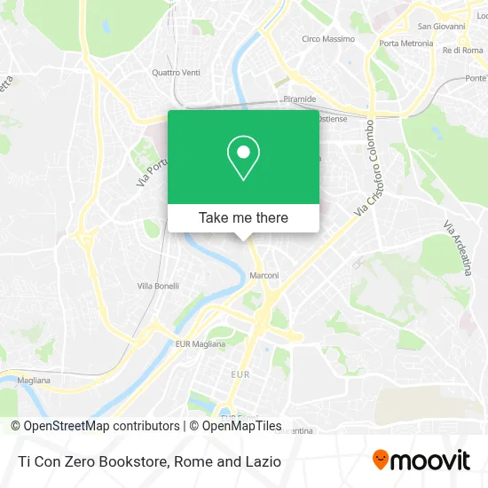 Ti Con Zero Bookstore map