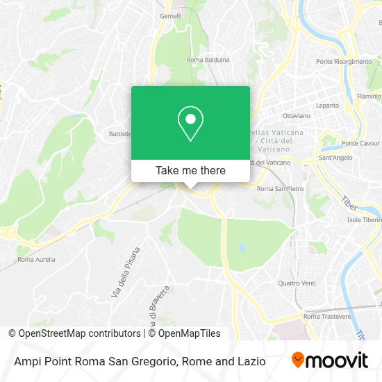 Ampi Point Roma San Gregorio map