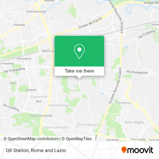 Q8 Station map