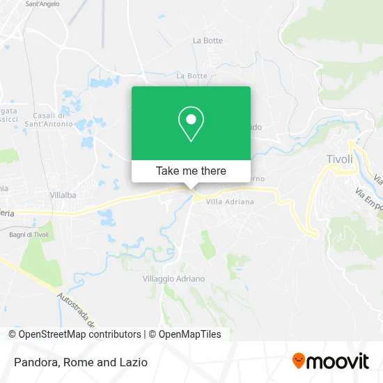 Pandora map