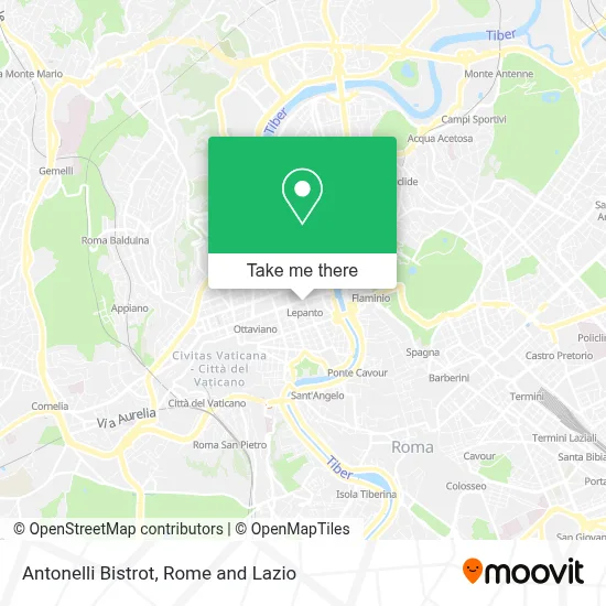 Antonelli Bistrot map