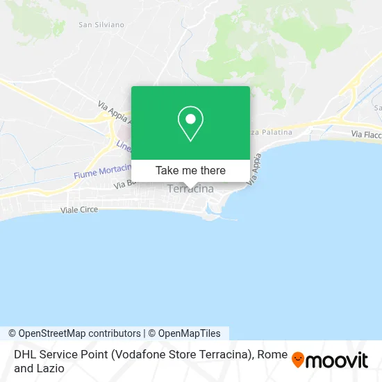 DHL Service Point (Vodafone Store Terracina) map